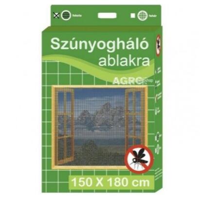 Tépőzáras szúnyogháló ablakra 150x180cm fekete