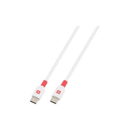 Töltőkábel, USB-C/USB-C, gyorstöltés, 1,2m, SKROSS, fehér