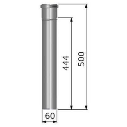 Tricox PPs 60 cső 500 mm (PCS106)