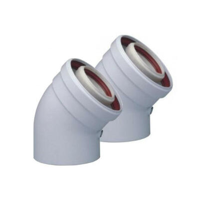 Tricox PPs/Alu 80/125 ív 45° (2db) ( PAKÖ602C )