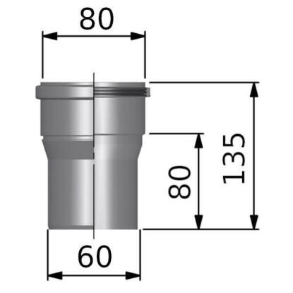 Tricox PPs bővítő 60-80mm