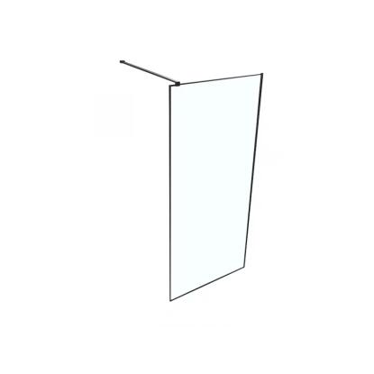 UNIC A-20P-3 - zuhanyfal (fekete, 100x190cm)