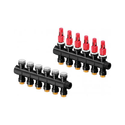 Uponor Vario Plus 6 Körös áramlásmérős osztó-gyűjtő 3/4” KM műanyag