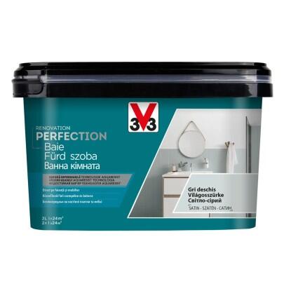 V33 Felújító Fürdőszobabútor és csempefesték világosszürke 2l