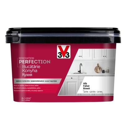 V33 Felújító Konyhabútor és csempefesték fehér 2l