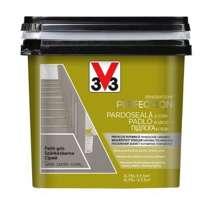 V33 Felújító Padló és lépcsőfesték Szürkésbarna 0,75l