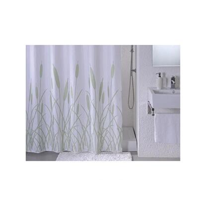 VENUS SCHILF - zuhanyfüggöny (PEVA, fehér/zöld, 120x200cm)