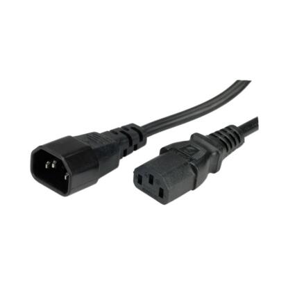 Value Tápkábel - 19.99.1515 (Monitor / Szünetmentes tápkábel, C13-C14, fekete, 1,8m)