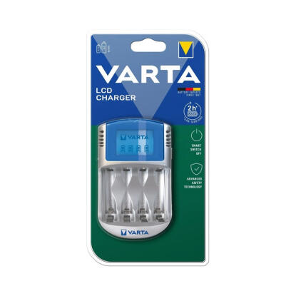 Varta 57070201401 LCD akkumulátor nélküli töltő + 12V autóadapter