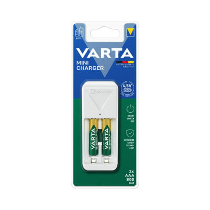 Varta 57656201421 Mini töltő + 2 db AAA 800 mAh akkumulátor