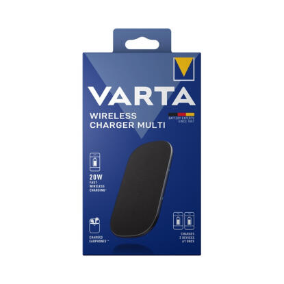 Varta 57906101111 Wireless Charger Multi vezeték nélküli dupla gyorstöltő