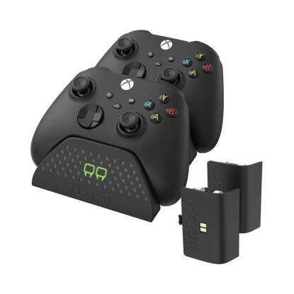 Venom VS2881 Xbox Series X & S fekete dupla töltőállomás + 2 db akkumulátor