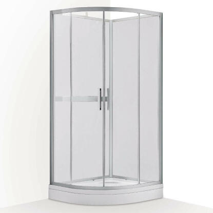 Wellis Vivara fehér üveg hátfallal, tálcával Easy Cleannel, 90x90x210 cm (WC00419)