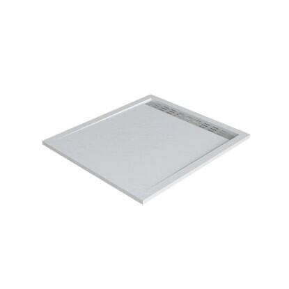 Zuhanytálca VEROSAN+ zuhanyfolyóka fehér 100 cm x 90 cm