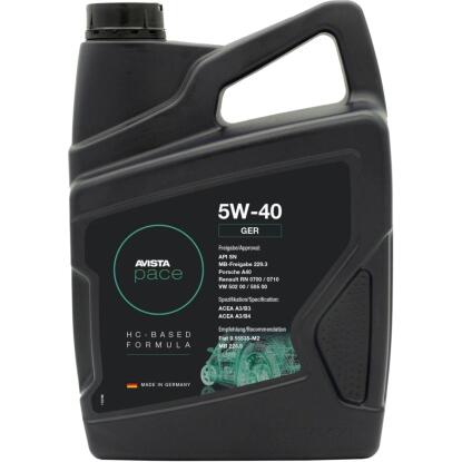 avista motorolaj 5w-40 4l pace ger sae