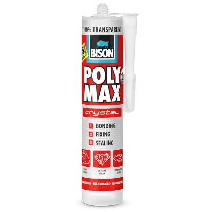 BISON szilikonragasztó Poly Max tömítő átlátszó 300 g