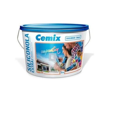 Cemix SiliconOLA Extra szilikon vékonyvakolat, dörzsölt 2 mm 4329 orange 25 kg