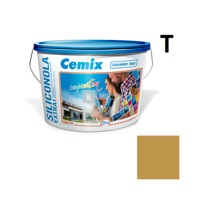 Cemix SiliconOLA Extra szilikon vékonyvakolat, dörzsölt 2 mm 4379 orange 25 kg