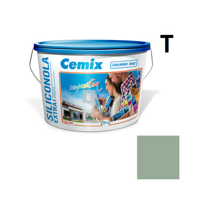 Cemix SiliconOLA Extra szilikon vékonyvakolat, dörzsölt 2 mm 4529 green 25 kg