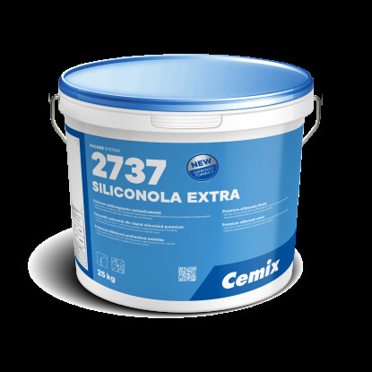 Cemix SiliconOLA Extra szilikon vékonyvakolat, dörzsölt 2 mm 4749 blue 25 kg