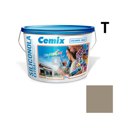 Cemix SiliconOLA Extra szilikon vékonyvakolat, dörzsölt 2 mm 4979 brown 25 kg