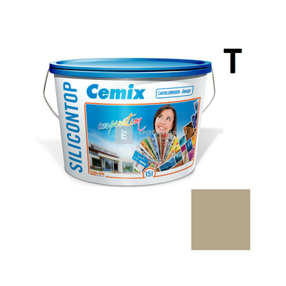 Cemix SiliconOLA szilikon vékonyvakolat, dörzsölt 2 mm 4939 brown 25 kg