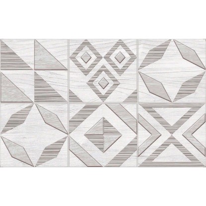 Dekor falicsempe Equador Grey Patchwork 25 x 40 cm