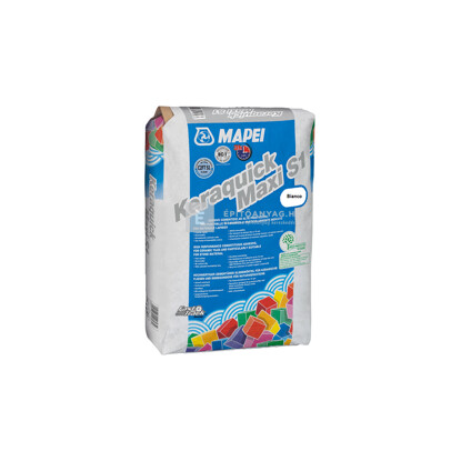 Mapei Keraquick Maxi S1 gyorskötő kerámiaburkolat-ragasztó C2FT S1 fehér 23 kg