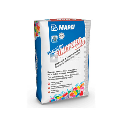 Mapei Poromap Finitura páraáteresztő simítóhabarcs 25 kg