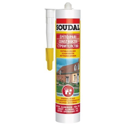 Soudal Neutrális szilikon transzparens 280 ml