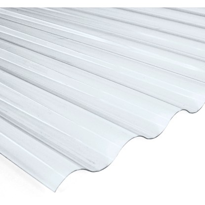 PVC hullámlemez  Sinus  76/18  átlátszó  80 cm x 120 cm