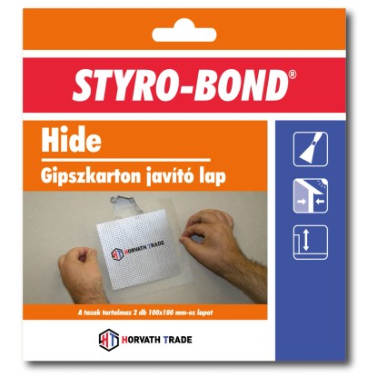 Styro-Bond Hide gipsz kartonjavító lap 2 db 100 mm x 100 mm