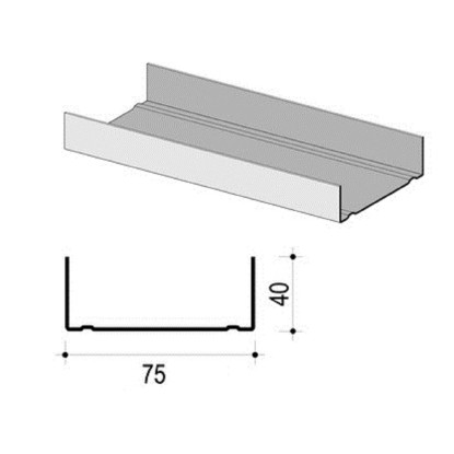 UW profil 50 mm széles