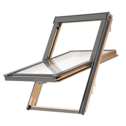 WERTPLUS keskenyrámás fa tetőablak 55 cm x 98 cm